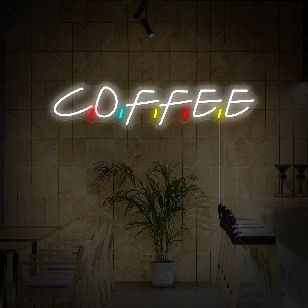 "Coffee" Neon Sign, Coffee Wall Decor, Coffee Neon Wall Sign