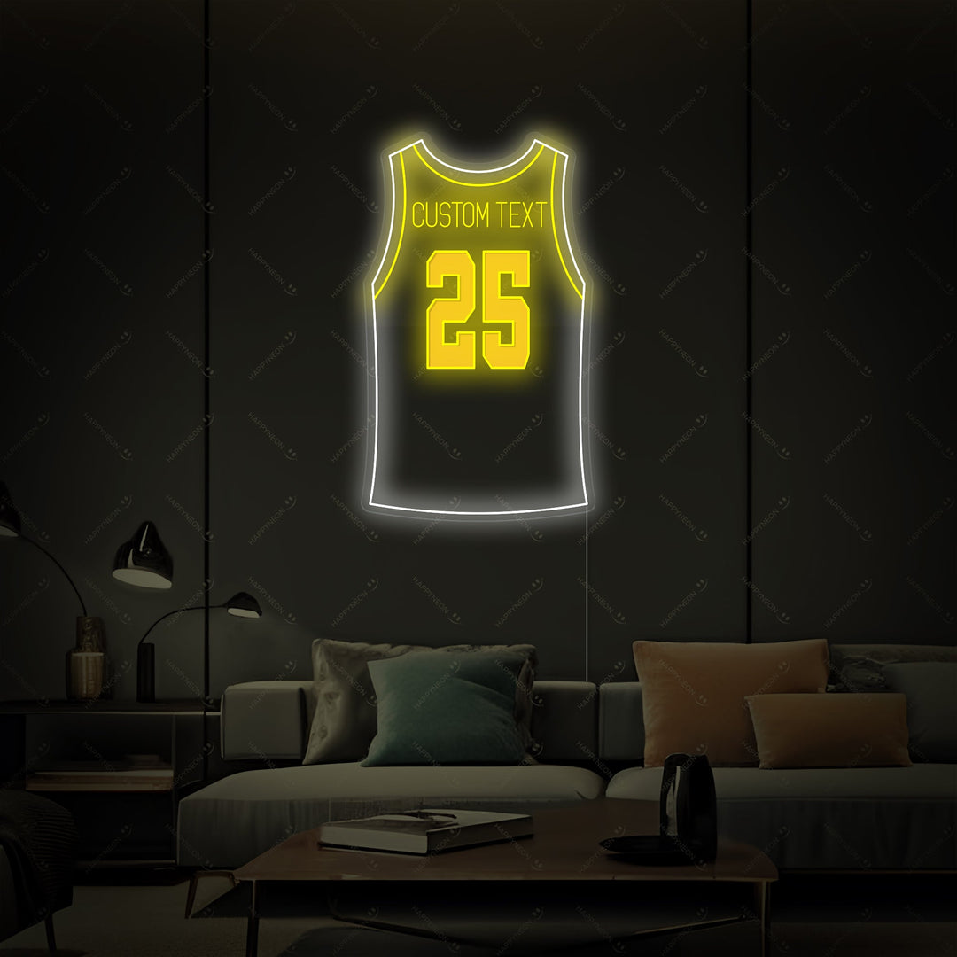 "Custom Basketball Jersey" Neon Sign, Custom Basketball Neon Light