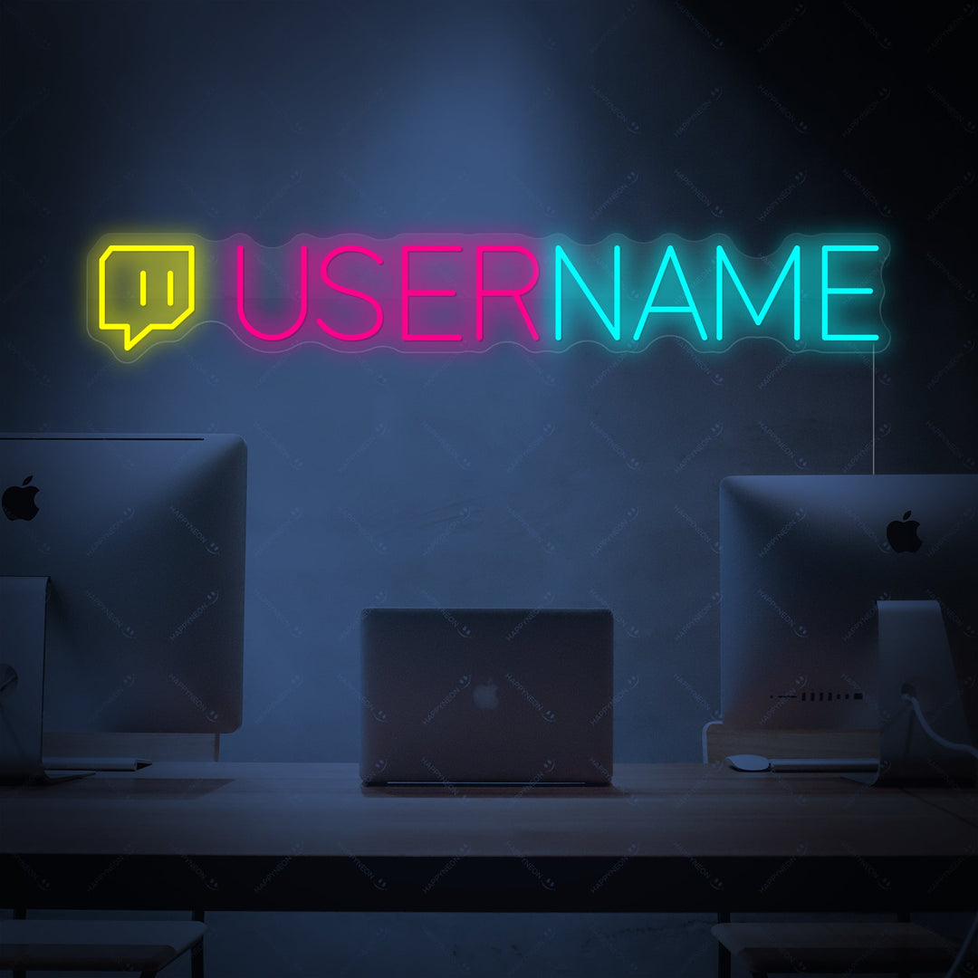 "Custom Twitch Logo" Neon Sign