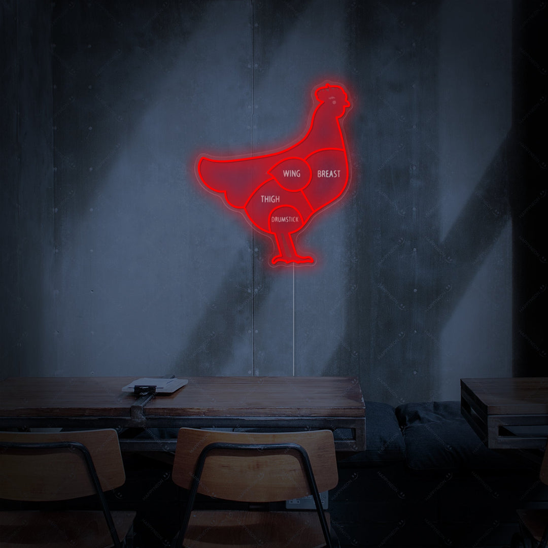 "Cut Of Chicken" Neon Sign