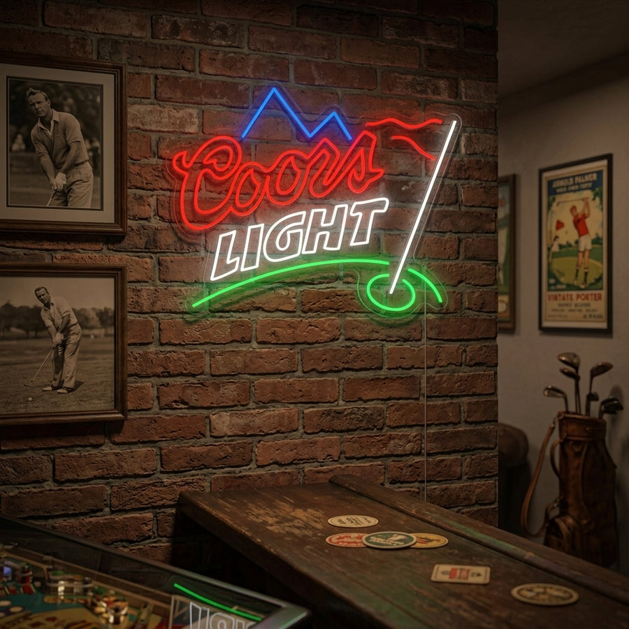 High quality, hand made "Golf Beer" neon sign.