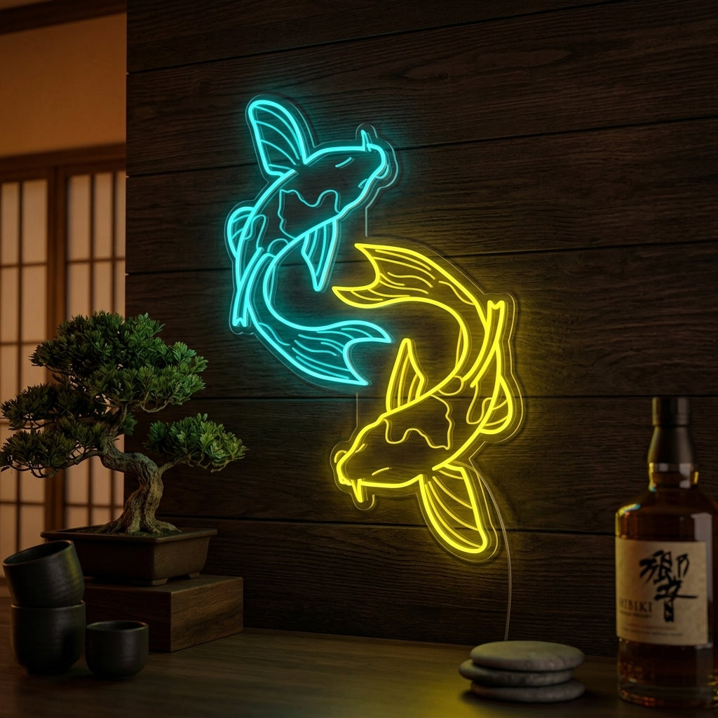Koi Fish Neon Sign - HAPPYNEON – HAPPYNEON.COM