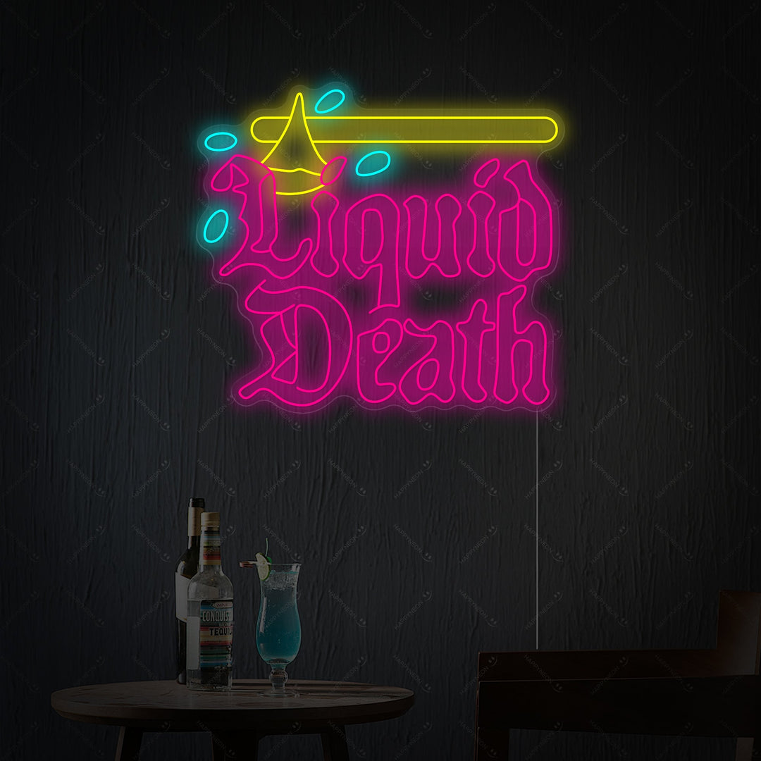 "Liquid Death" Neon Sign