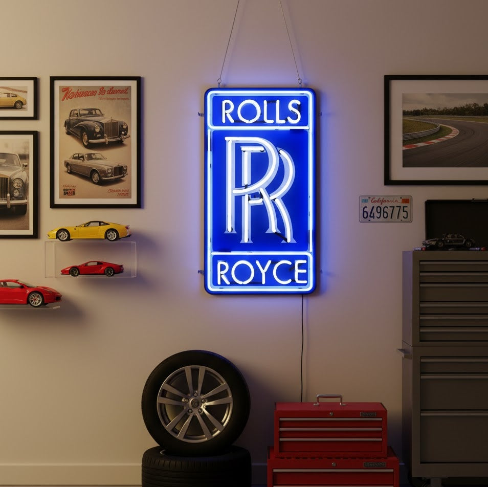 Double R Custom Neon Sign: Luxury Double R - Custom LED & Real Glass Neon – HAPPYNEON.COM