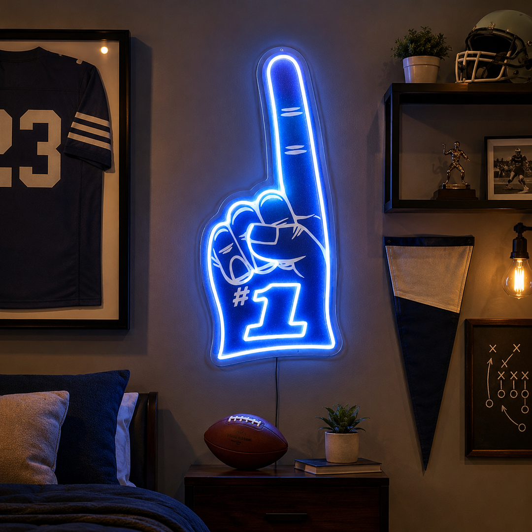 "No.1 foam finger" Neon Sign