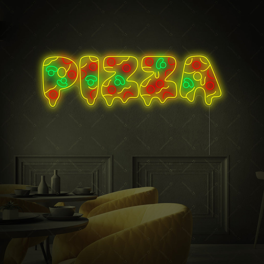 Pizza Neon Sign, Pizza Open Neon Sign, Cool Pizza Neon Sign