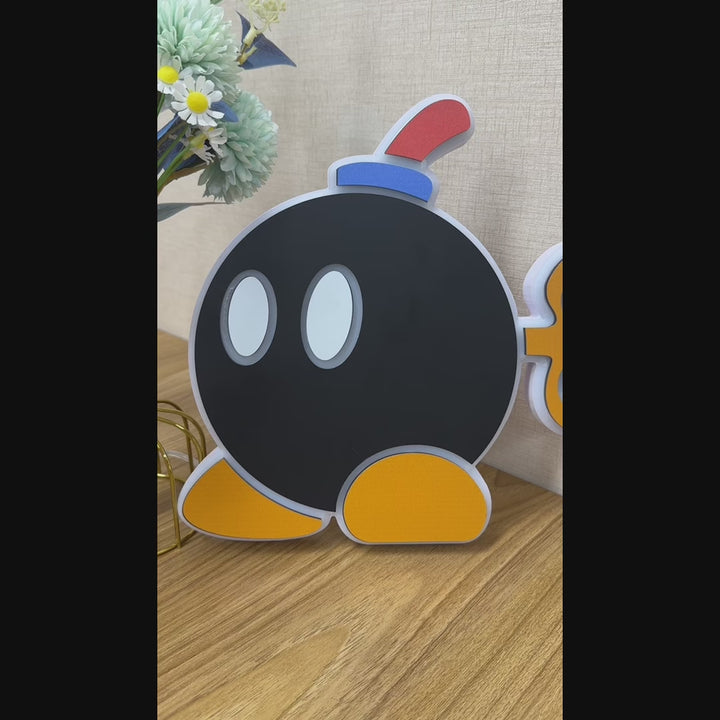 "Mario Bob-omb" Neon Like Sign