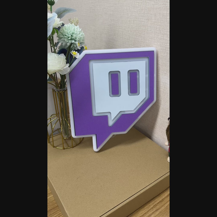 "Twitch Logo" Neon Like Sign