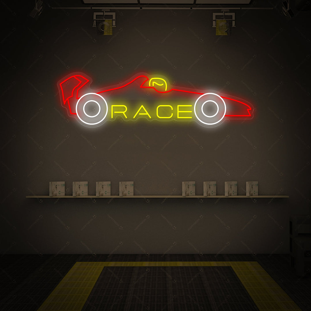 "Race Car" Neon Sign