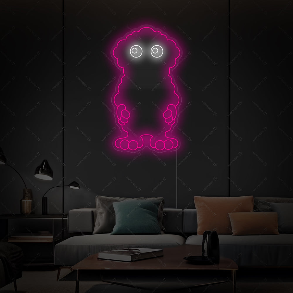Detailed view of the Scoop Neon Sign displaying its ice cream cone design and precise craftsmanship against a clean, neutral background.