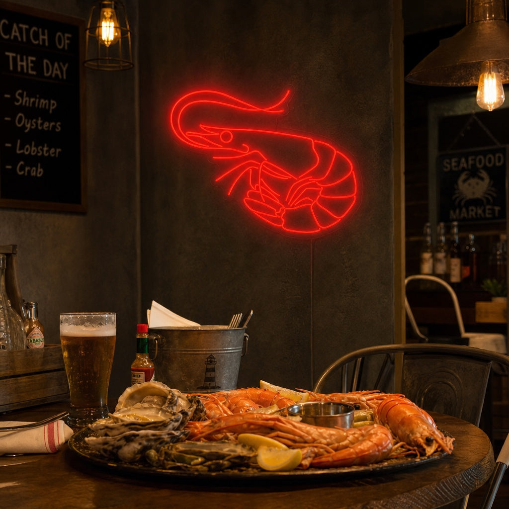 "Shrimp" Neon Sign