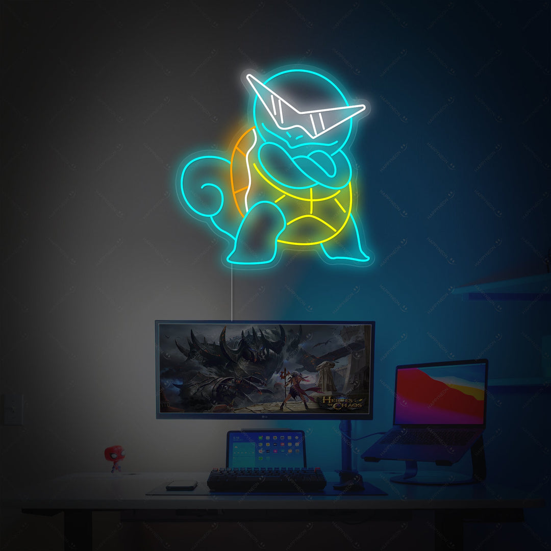 "Squirtle" Neon Sign