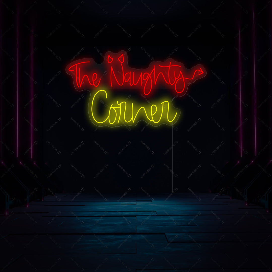 "The Naughty Corner" Neon Sign