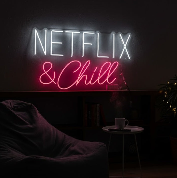 "TV Show & Chill" Neon Sign