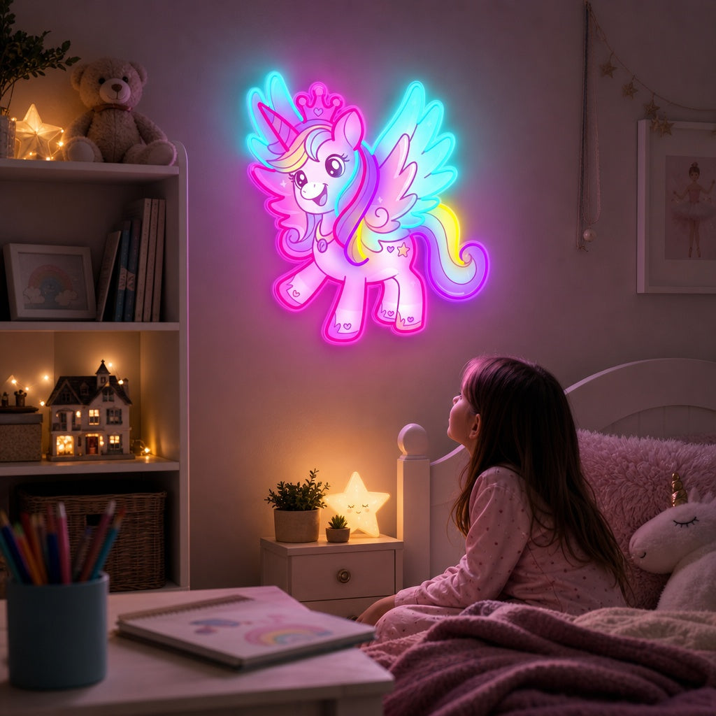 Unicorn LED Neon Sign, Unicorn Neon for Kids Room Decor neon sign product image