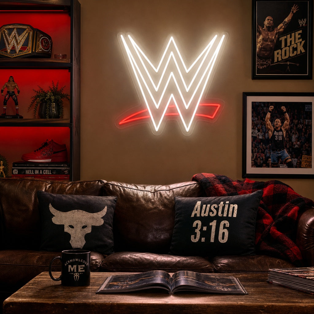 "Wwe" Neon Sign