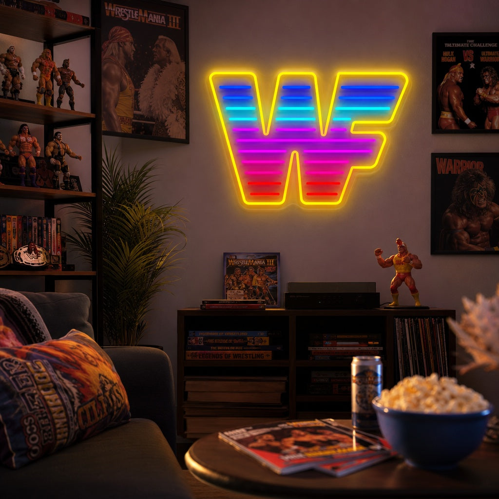 "Wwf Wrestling" Neon Sign