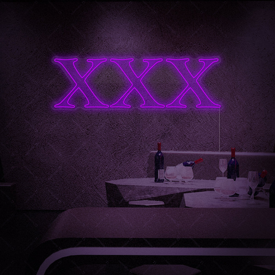 "XXX Adult Sex Shop" Neon Sign, Night Club Neon Sign, Strip Club Neon Sign