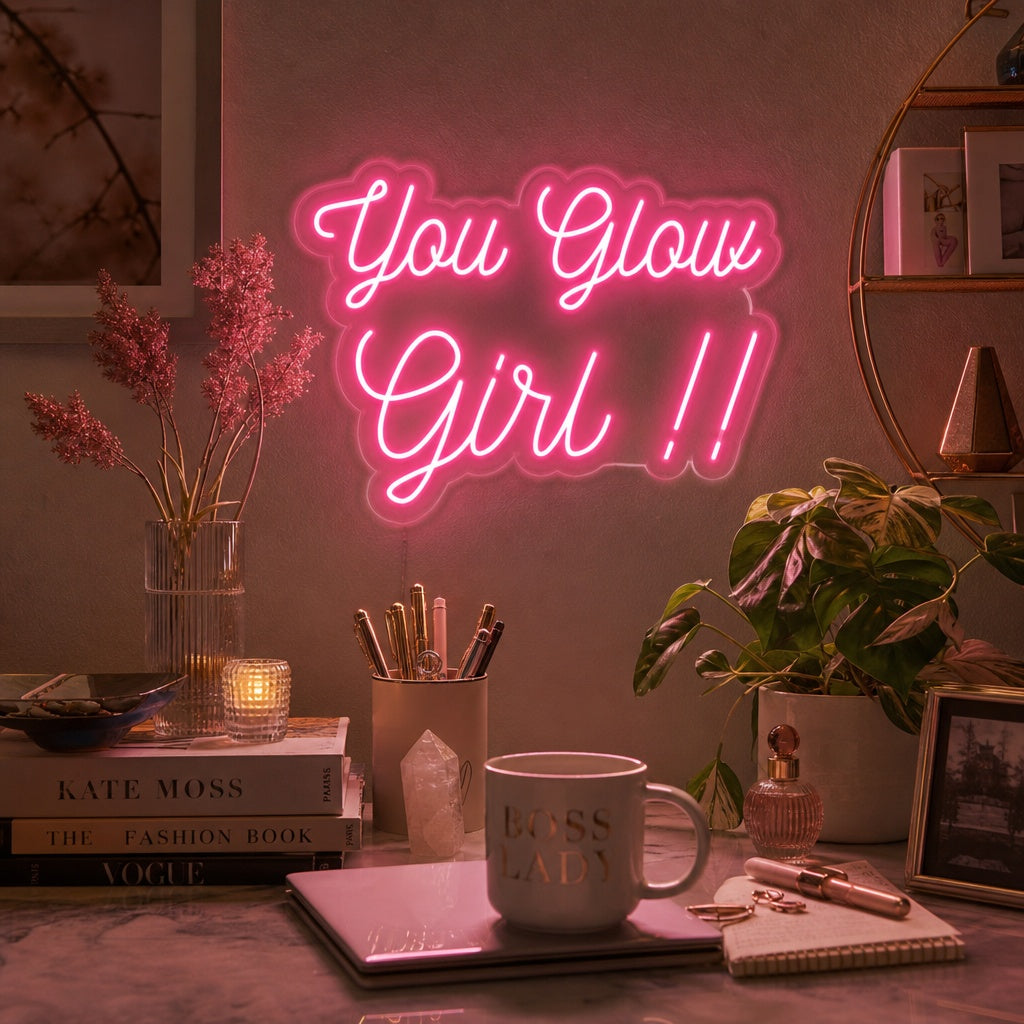 "You Glow Girl" Neon Sign neon sign product image