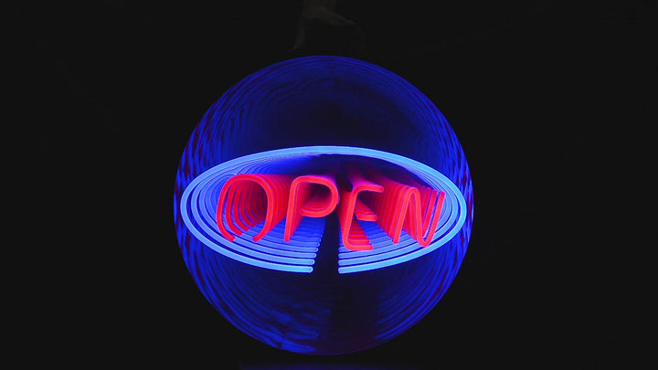 "Shop Open" 3D Infinity LED Neon Sign