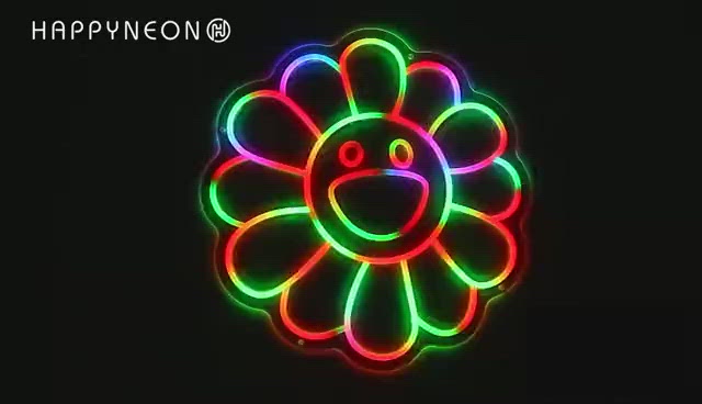 "Sun Flower Full-Color" LED Neon Sign (Over 90+ Modes Can Switch)