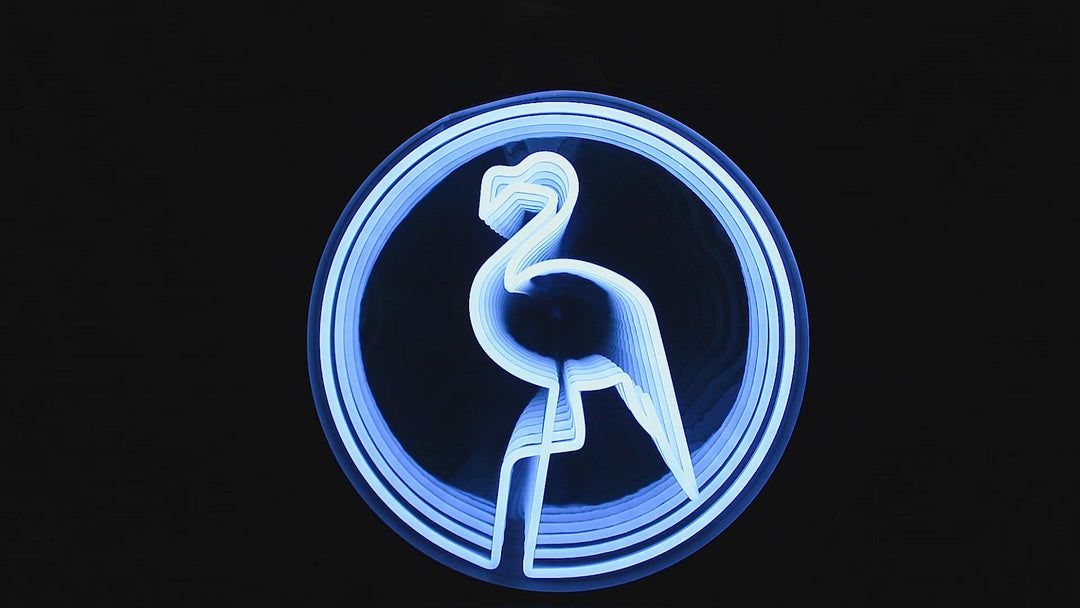 "Flamingo" 3D Infinity LED Neon Sign