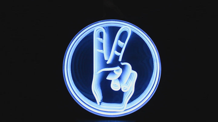 "Peace" 3D Infinity LED Neon Sign