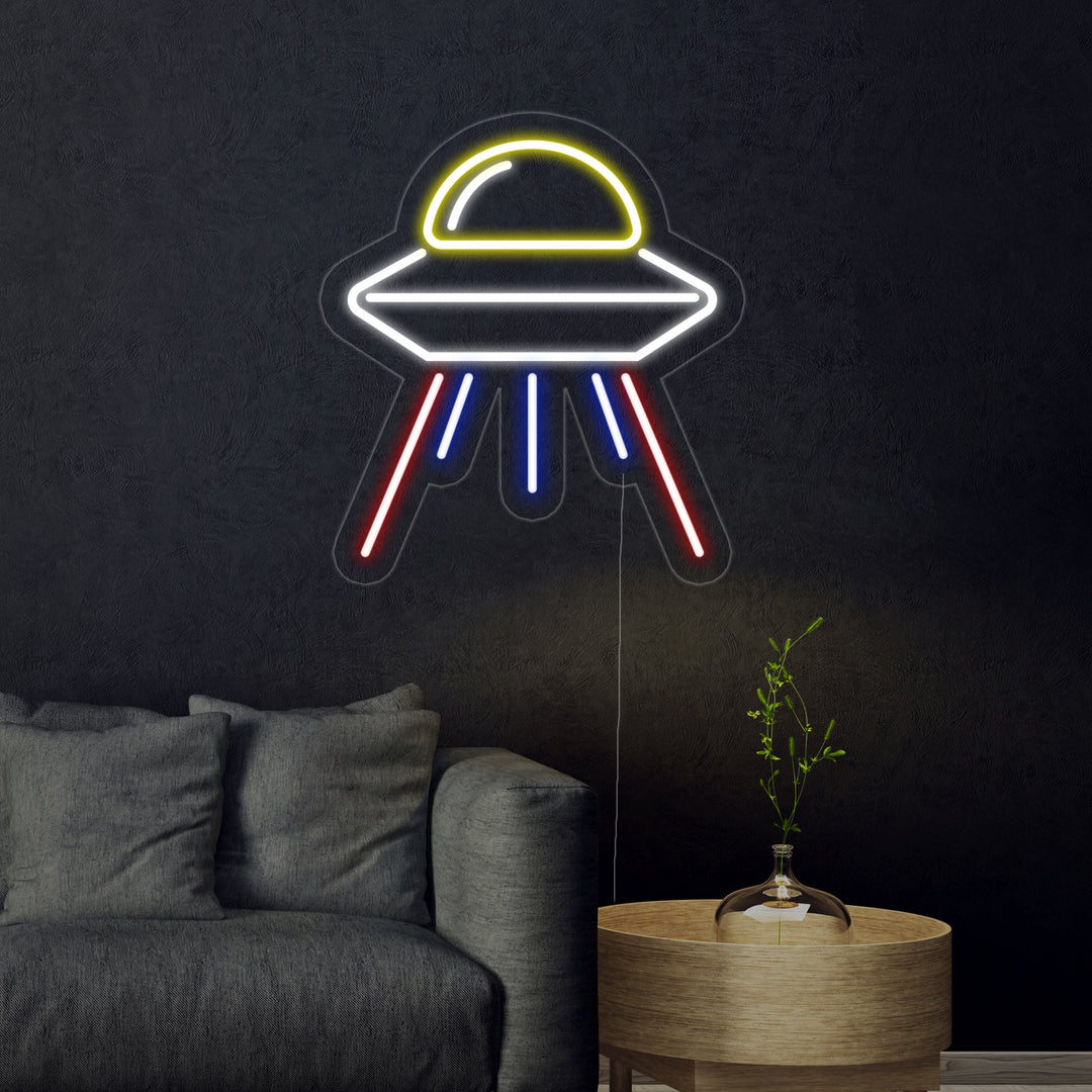 "Alien Spaceship" Neon Sign