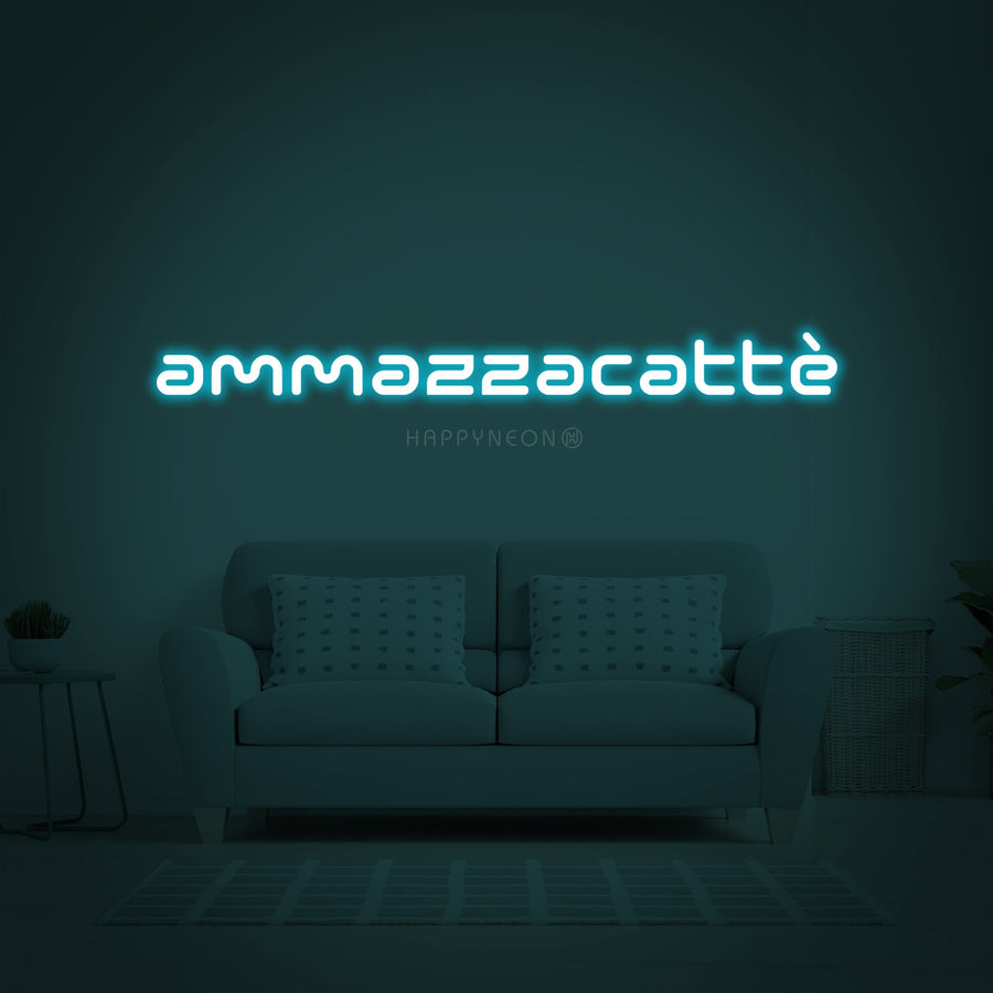"Ammazzacaffe Liqueur after coffee" Neon Sign