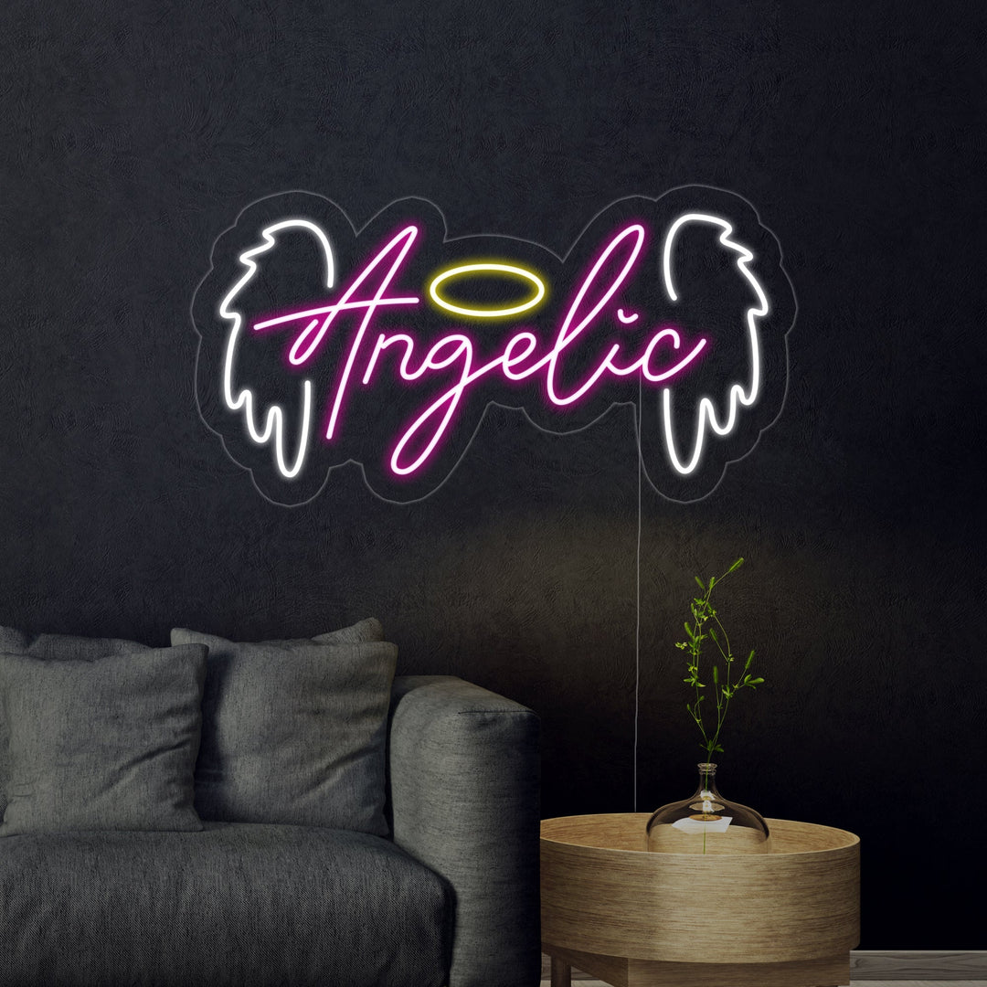 "Angelic Angel" Neon Sign
