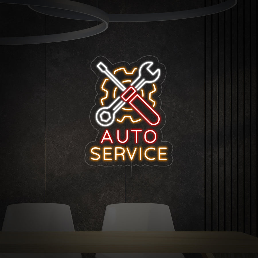 "Auto Service Repair" Neon Sign