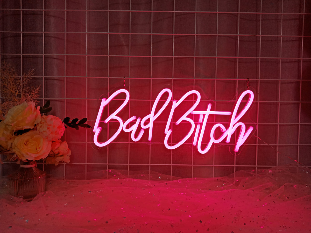 Bad Bitch LED Neon Sign (4 in stock) neon sign product image