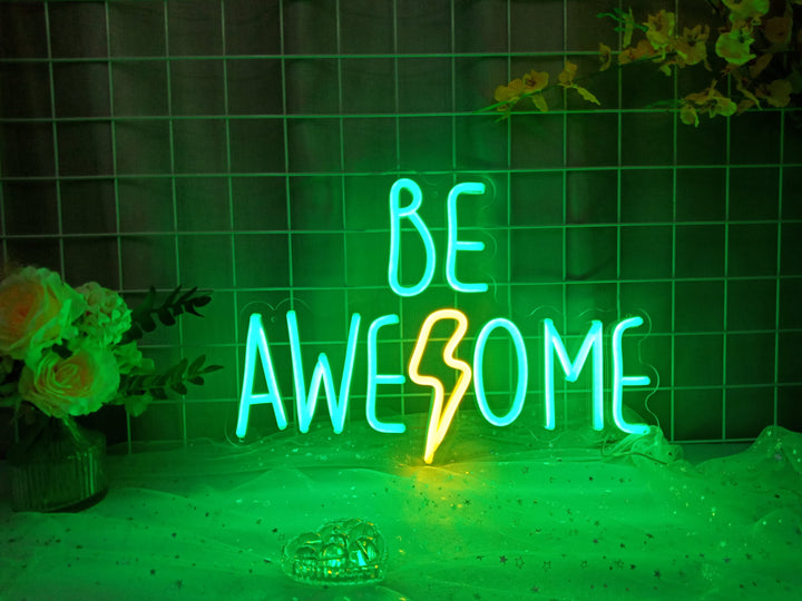 Be Awesome LED Neon Sign  (3 in stock)