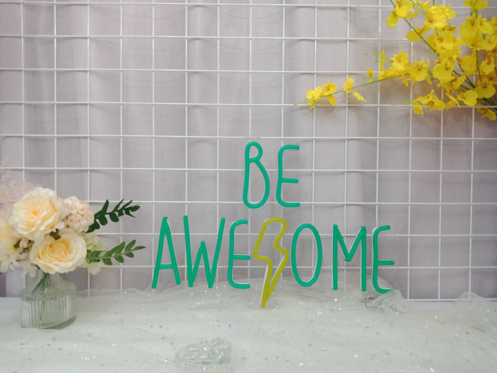 Be Awesome LED Neon Sign  (3 in stock)