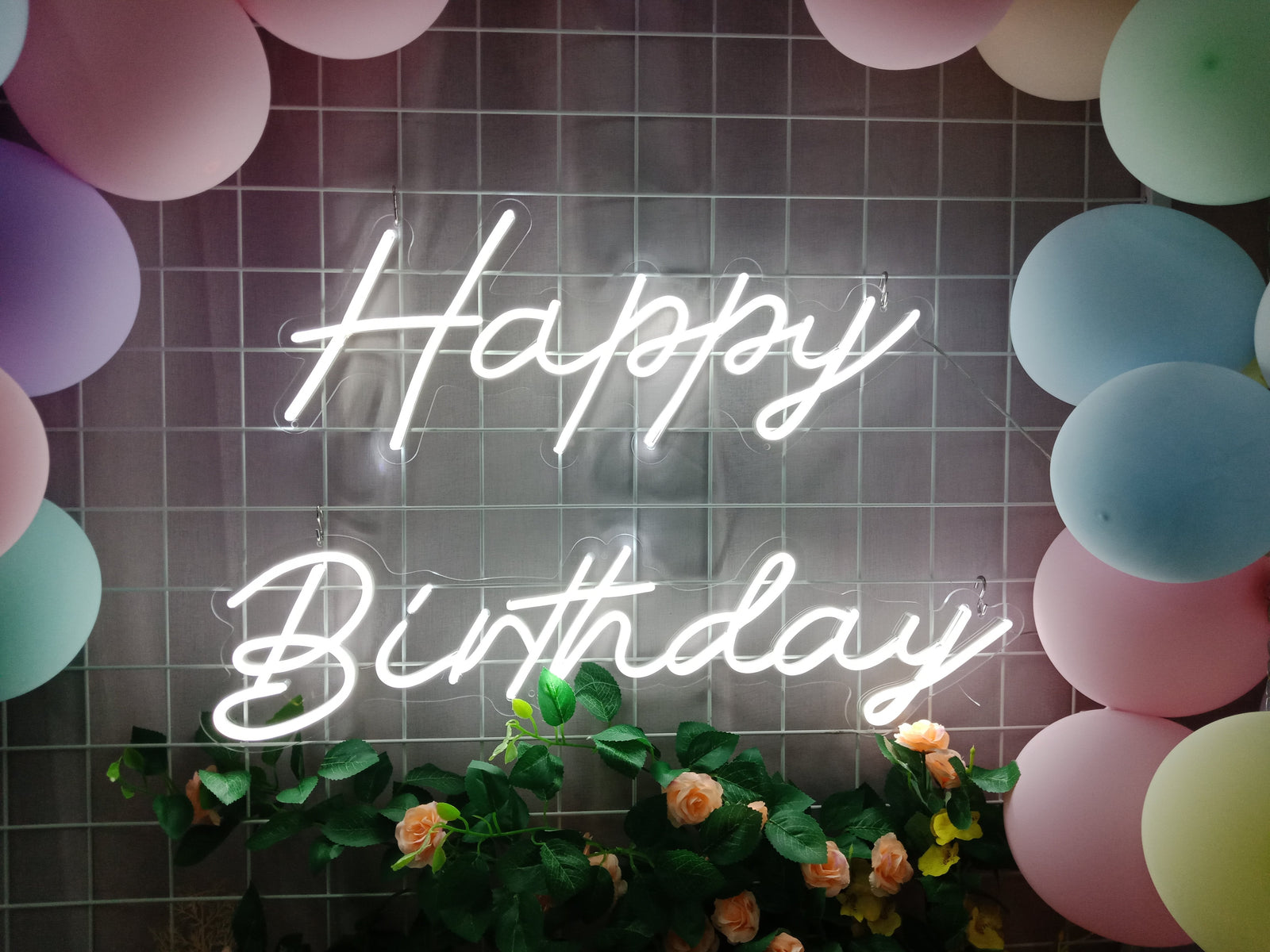 Happy Birthday LED Neon Sign (3 in stock) neon sign product image