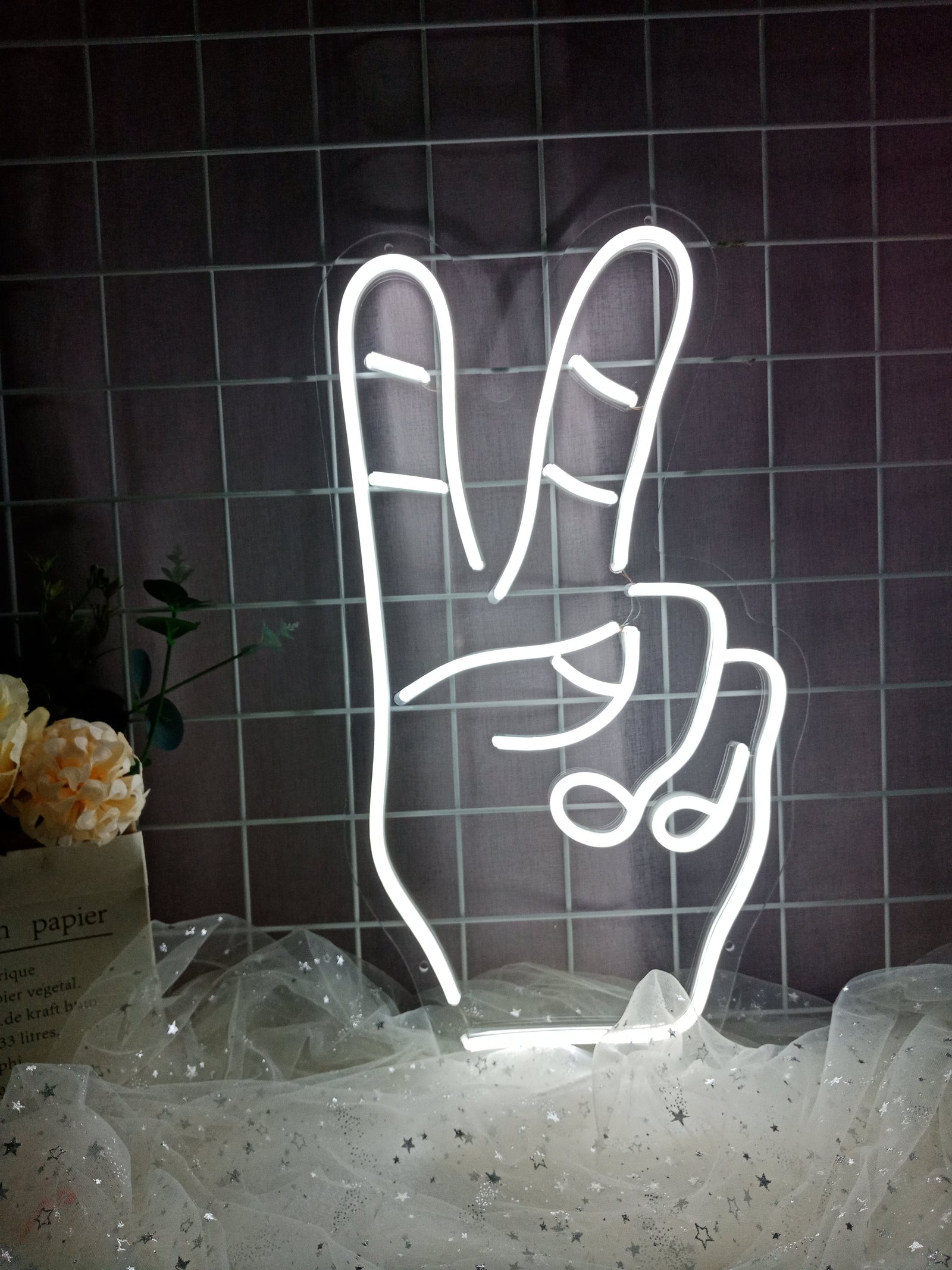 Peace LED Neon Sign (2 in stock) neon sign product image
