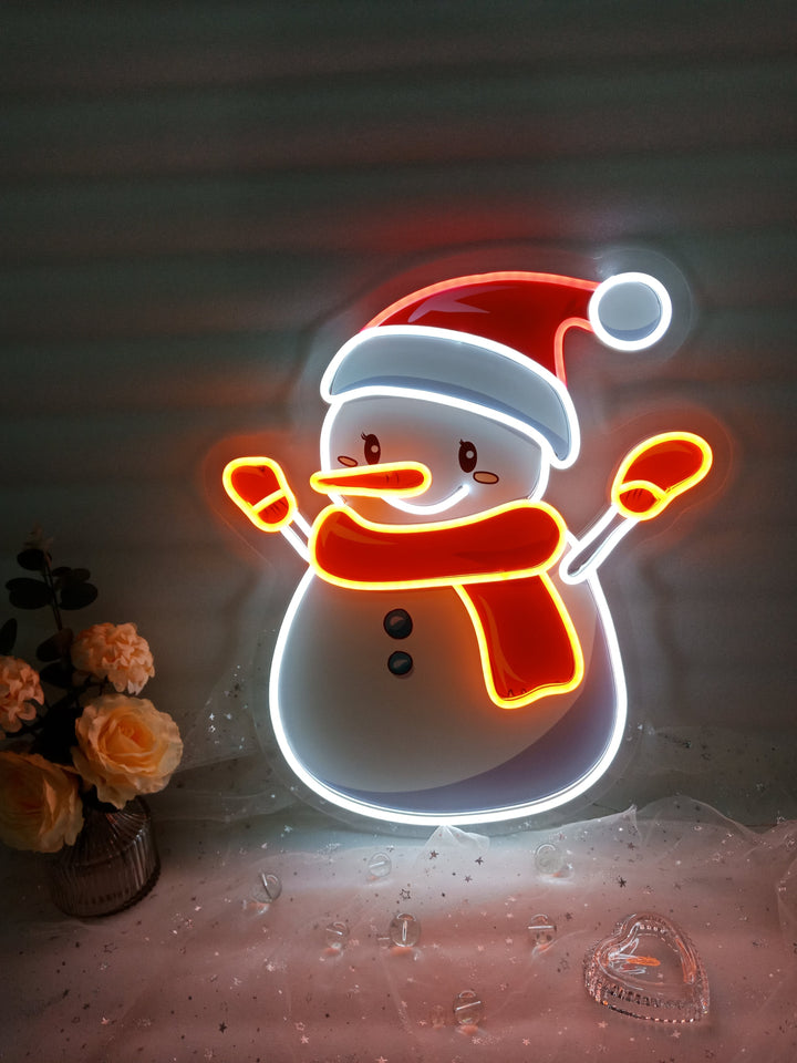 Snow Man LED Neon Sign (2 in stock)