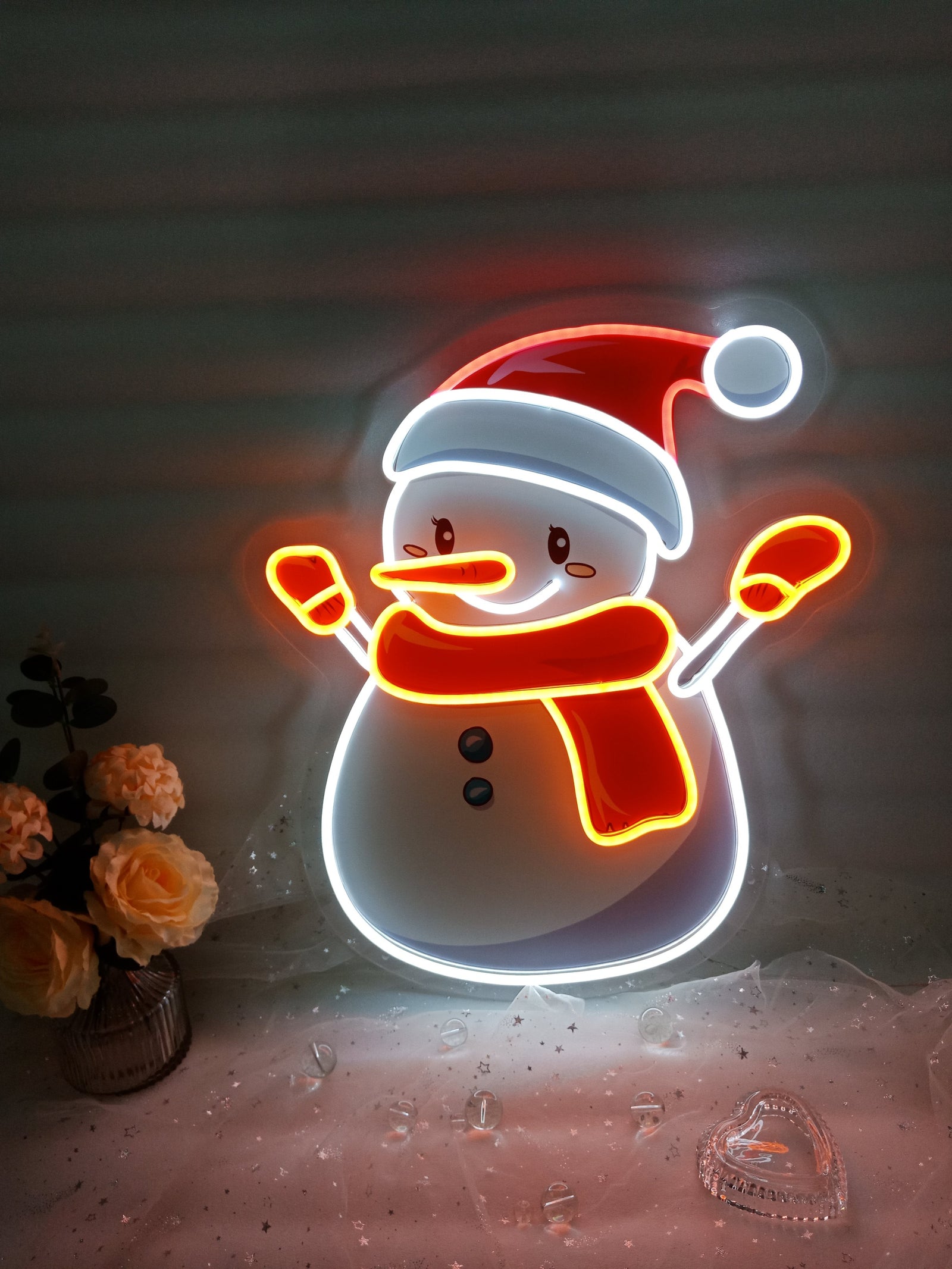 Snow Man LED Neon Sign (2 in stock) neon sign product image