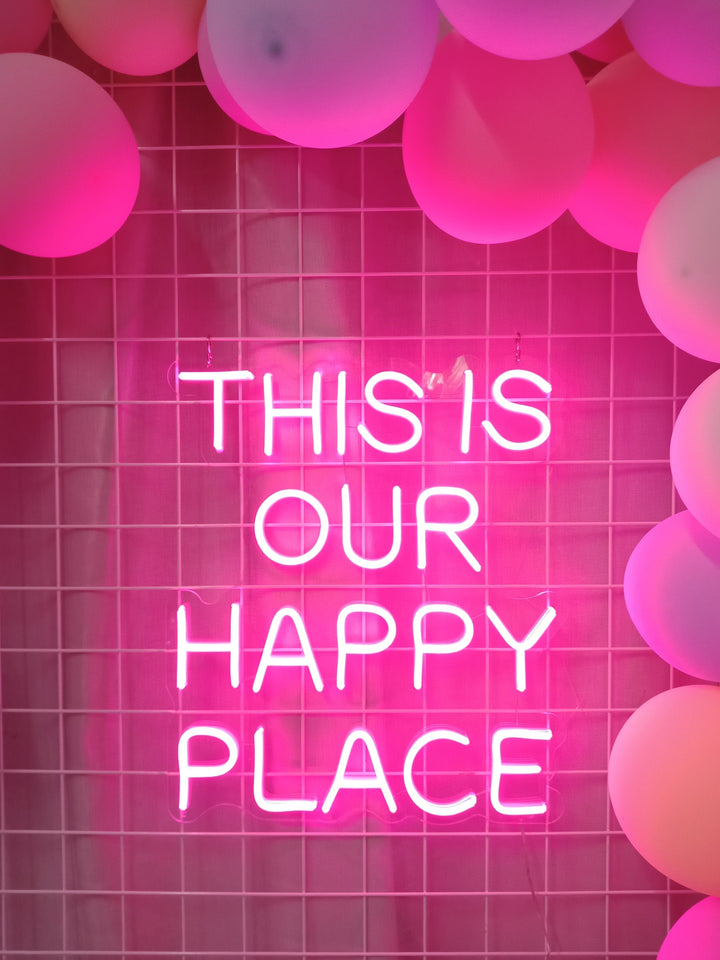 This is Our Happy Place LED Neon Sign (1 in stock)