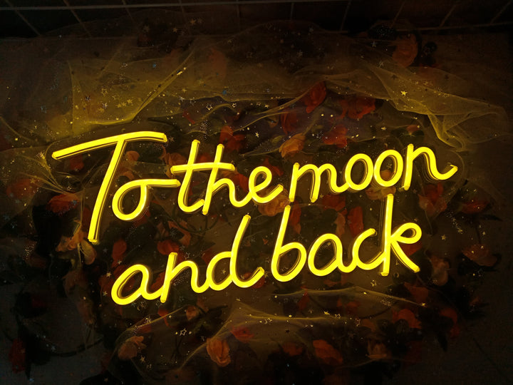 To The Moon and Back LED Neon Sign (3 in stock)