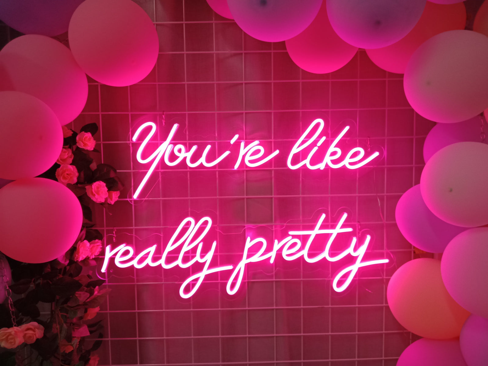 You are Like Really Pretty LED Neon Sign (5 in stock) neon sign product image
