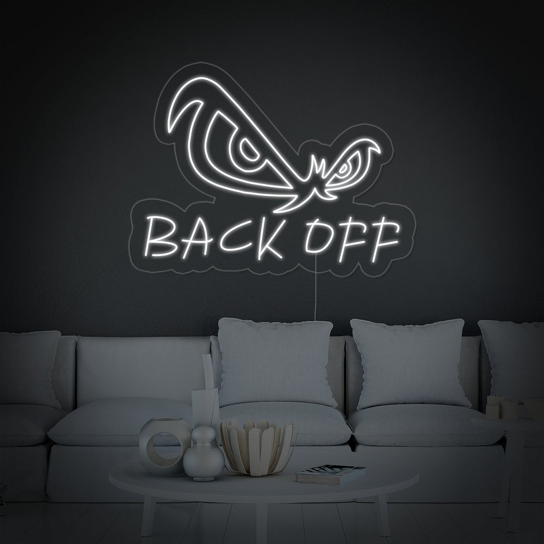 "Back Off Eagle Eyes" Neon Sign