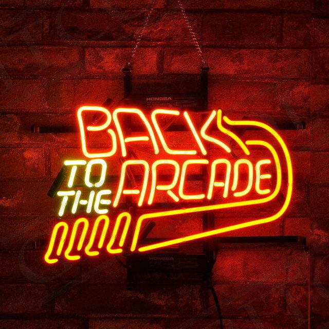 "Back To The Arcade, Game Room Decor" Neon Sign