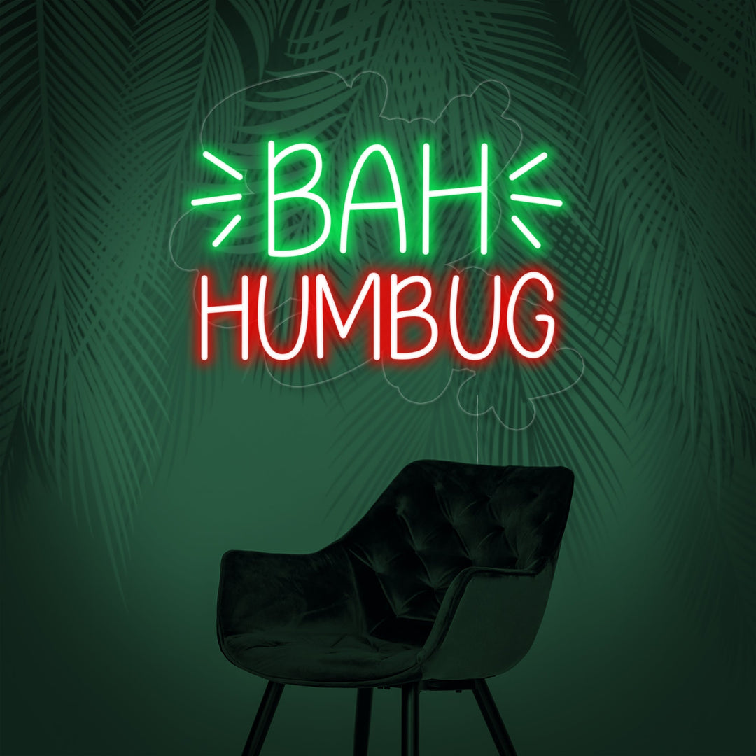 "Bah Humbug" Neon Sign