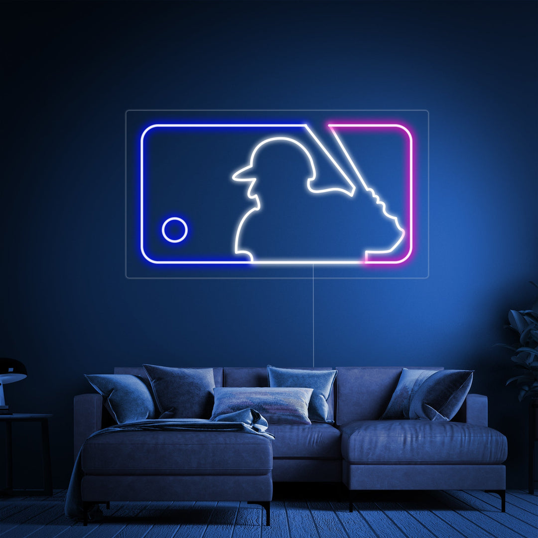 "Baseball Play" Neon Sign
