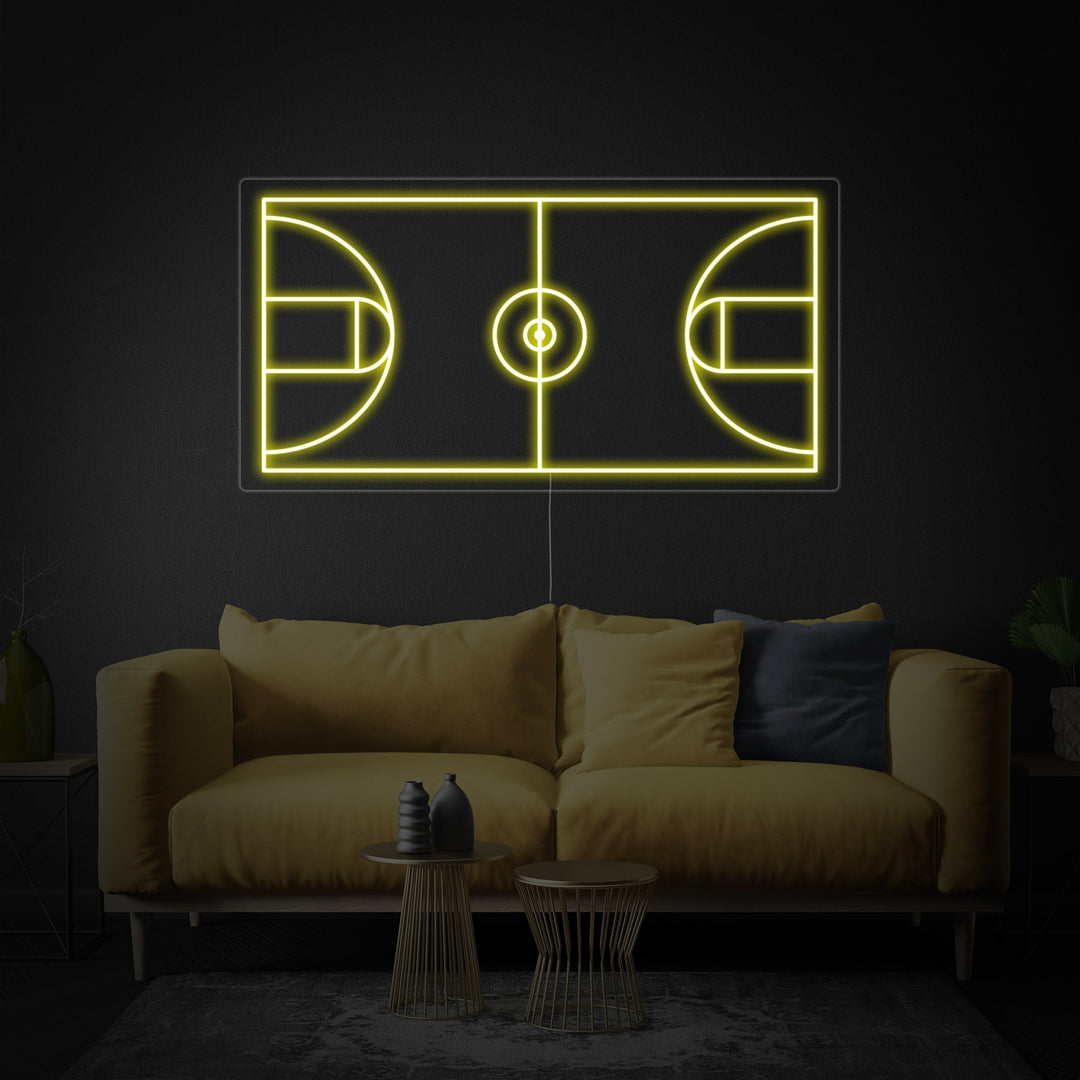 "Basketball Court" Neon Sign