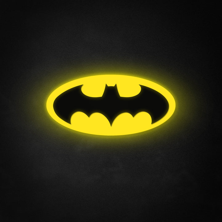 "Bat Logo Art" Neon Like Sign