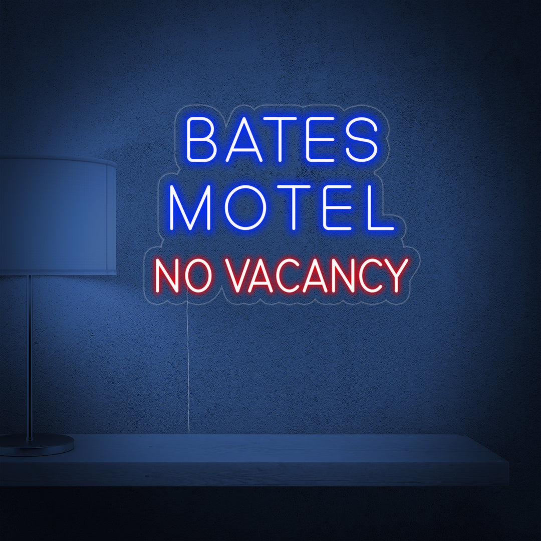 "Bates Motel NO Vacancy" Neon Sign