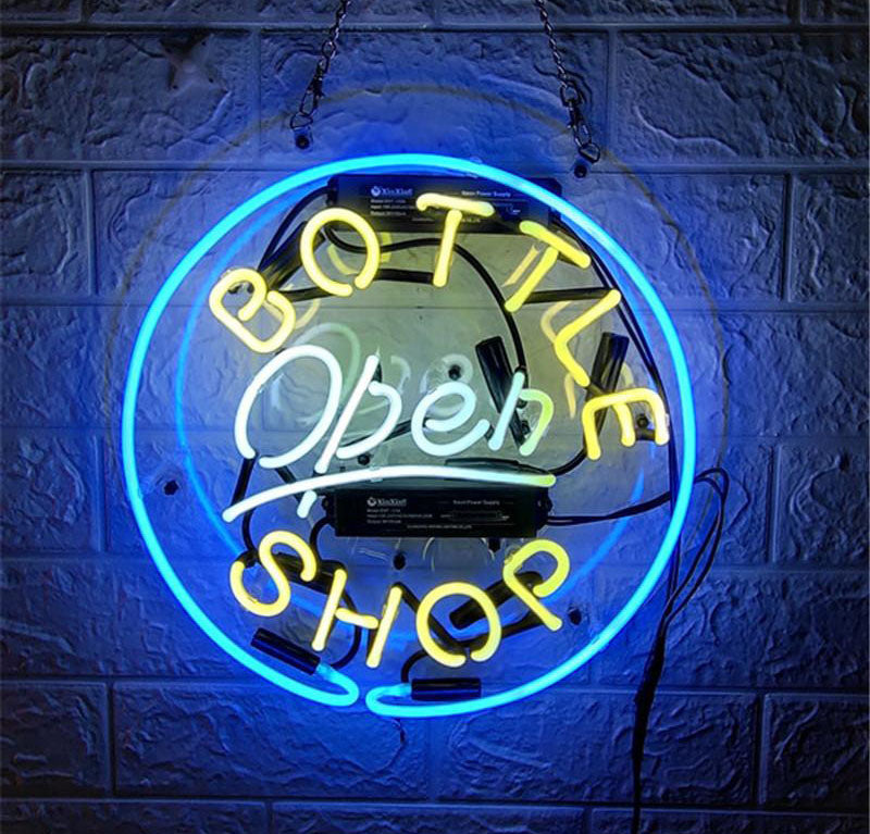 "Bottle Open Shop" Neon Sign
