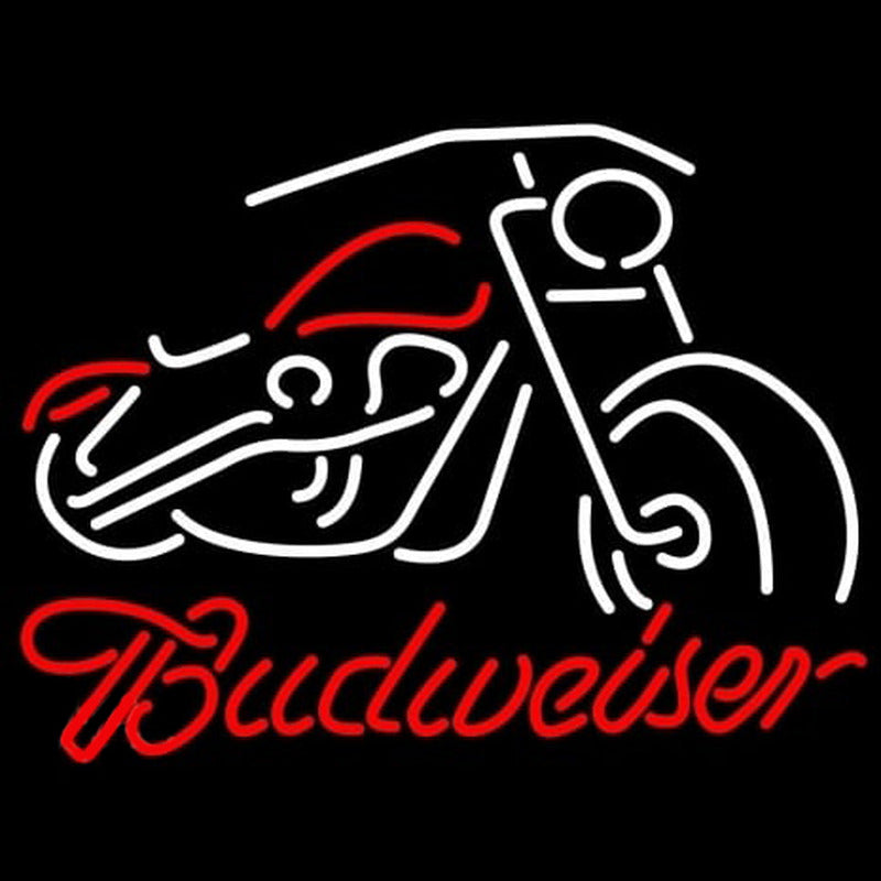 "Bud Motorcycle Bar" Neon Sign